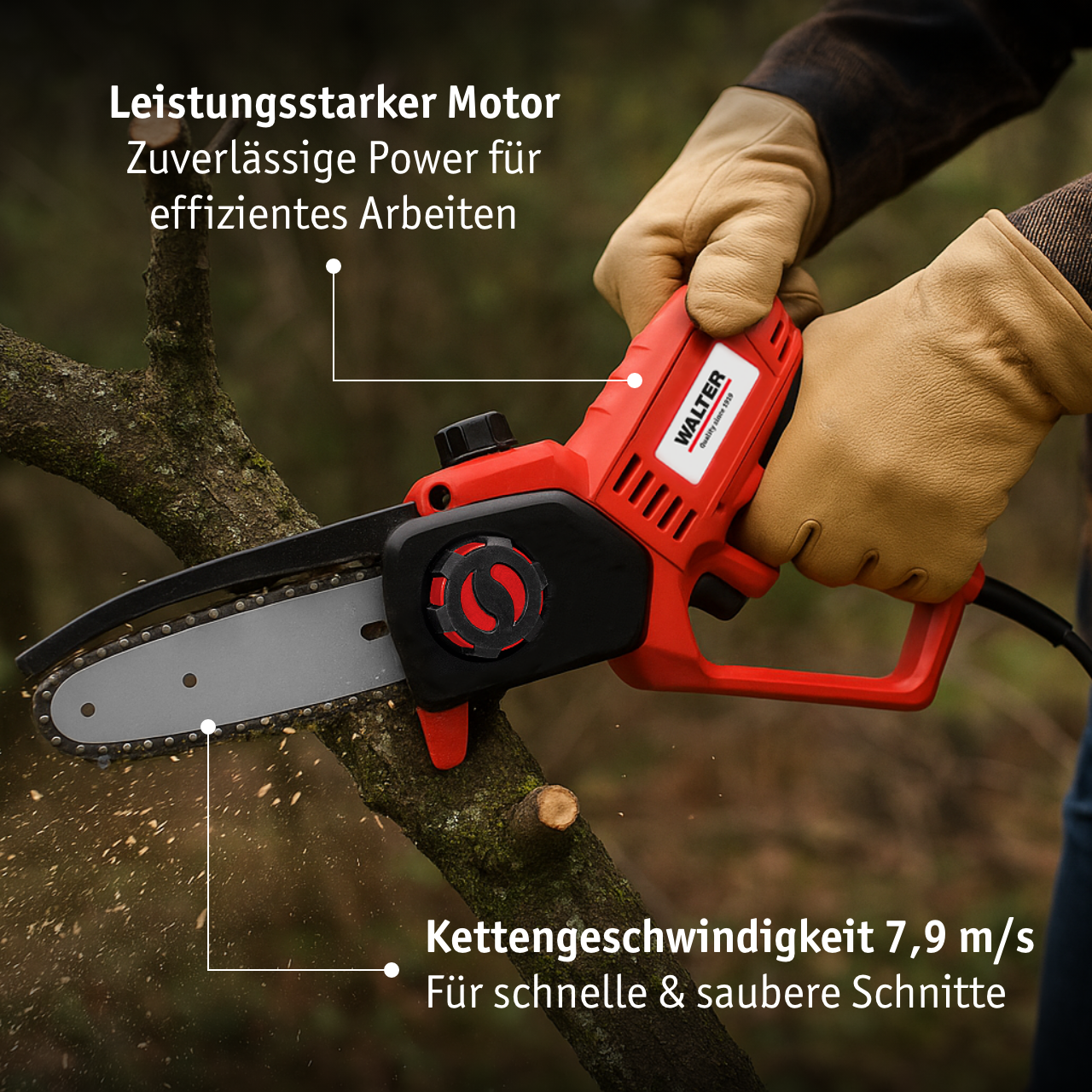 Elektro-Kettensäge 650 W