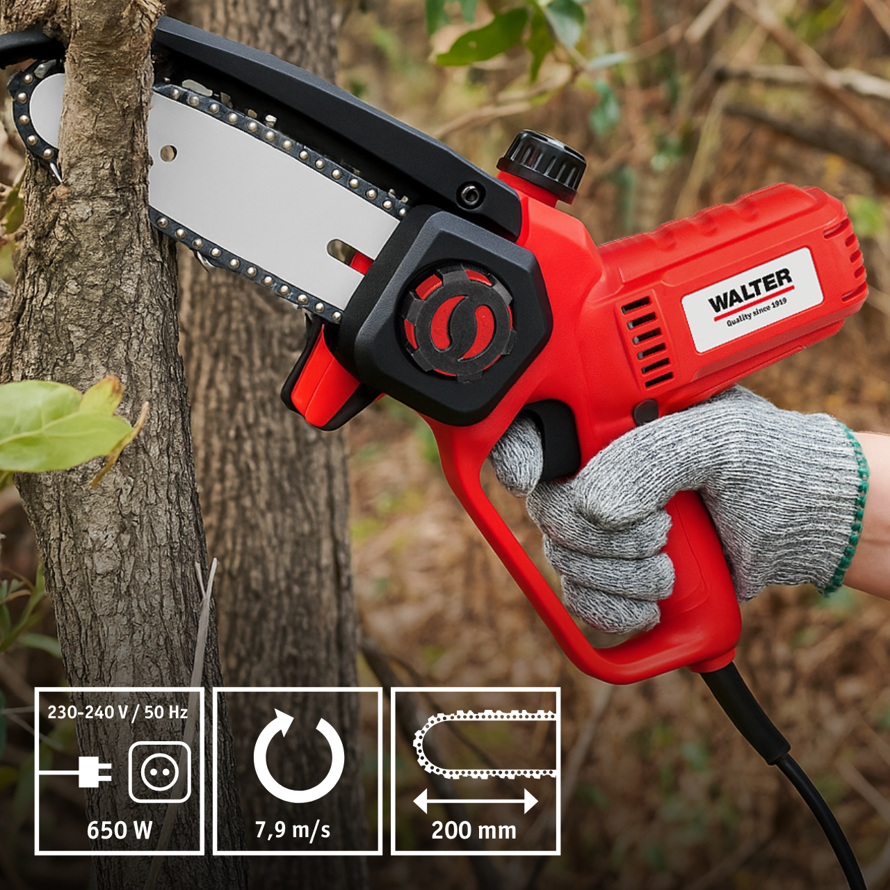 Elektro-Kettensäge 650 W