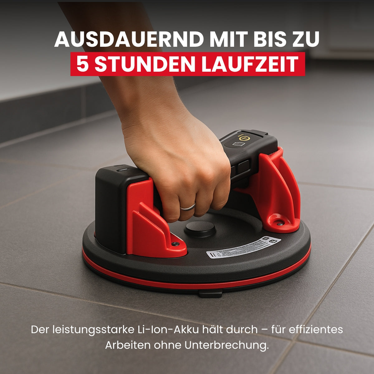 Cordless tile lifter