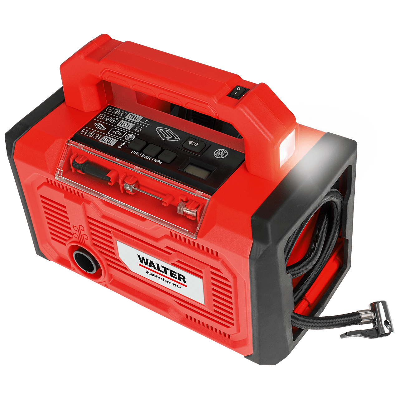 WALTER 3-in-1 Akku-Luft- und Volumenpumpe 20 V