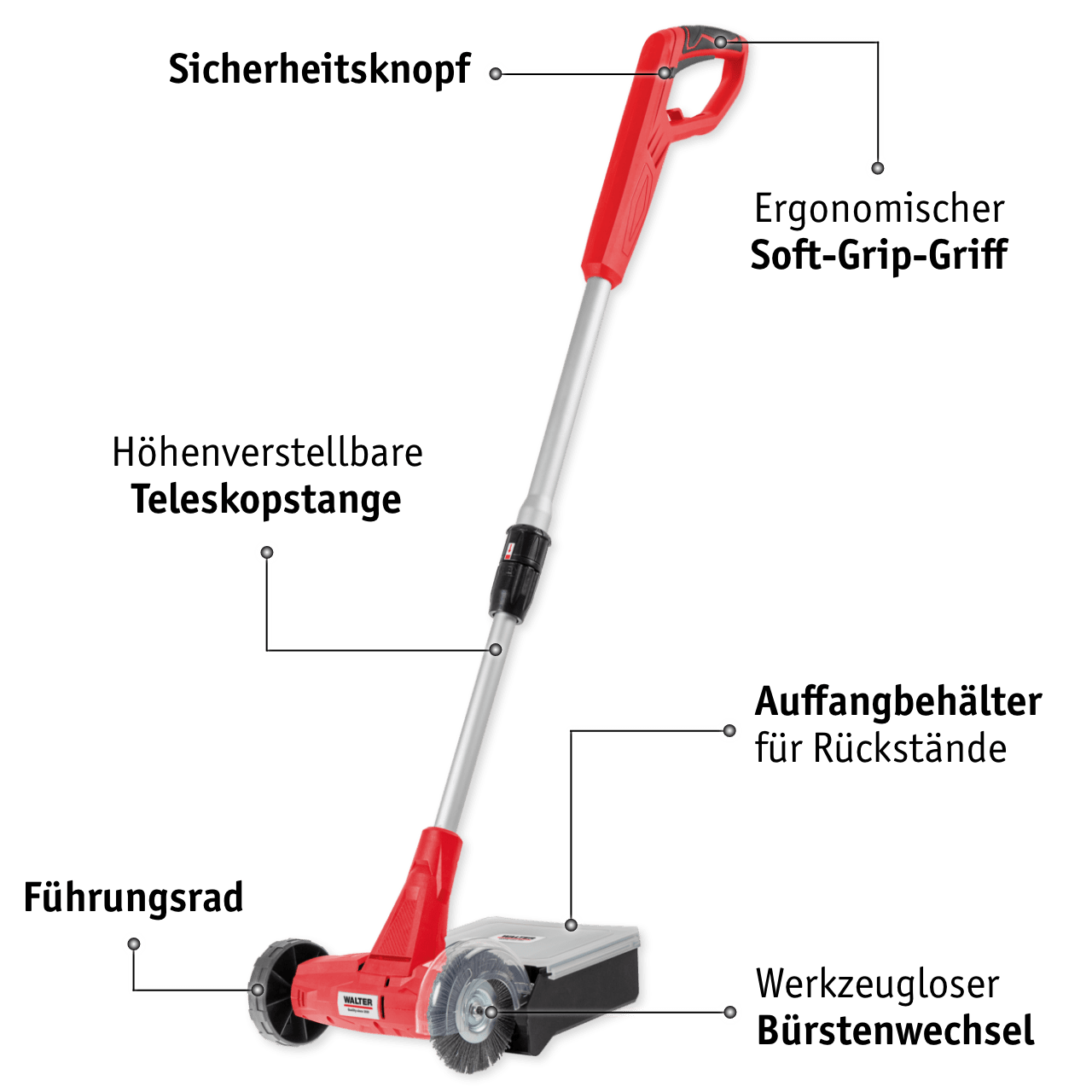 WALTER 2-in-1 Fugenreiniger