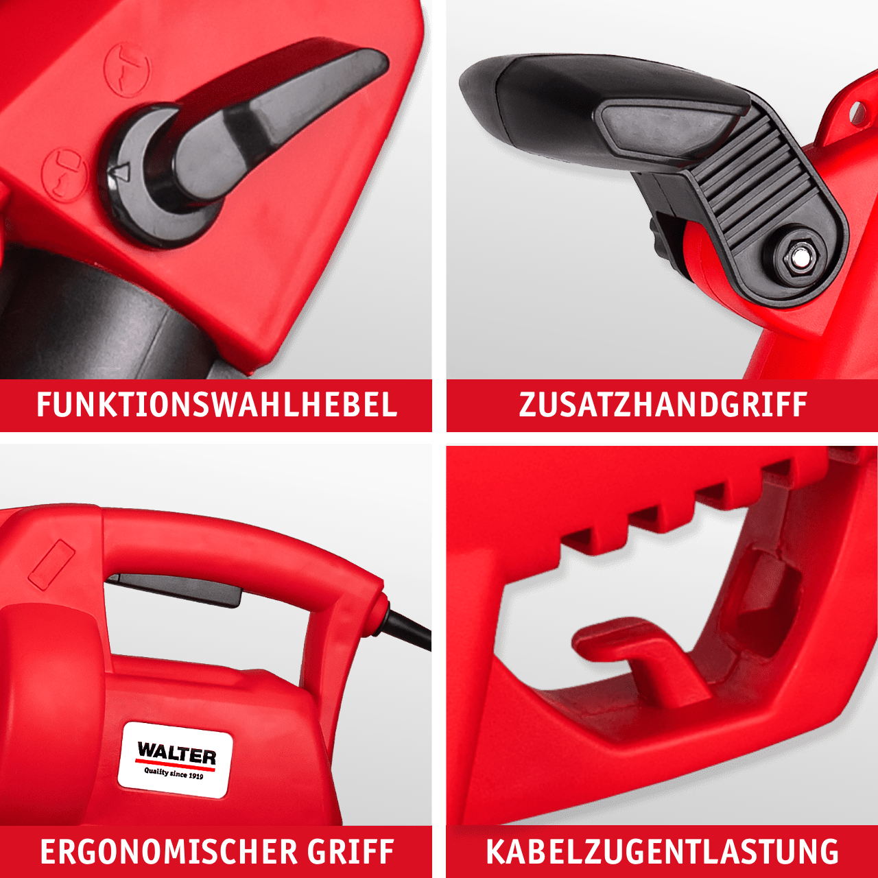 WALTER Elektro Laubsauger und -bläser 3000 W