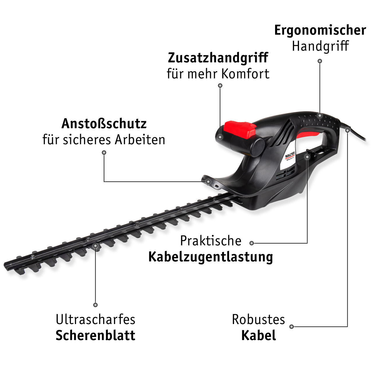 Electric hedge trimmer 450 W