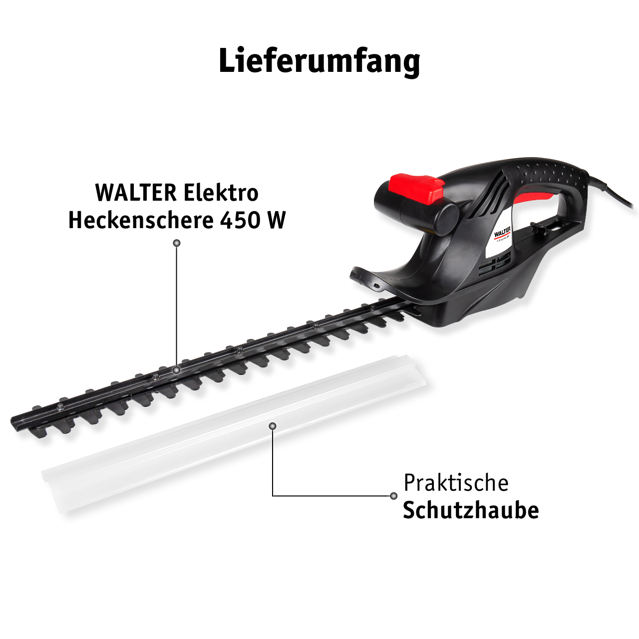 Electric hedge trimmer 450 W