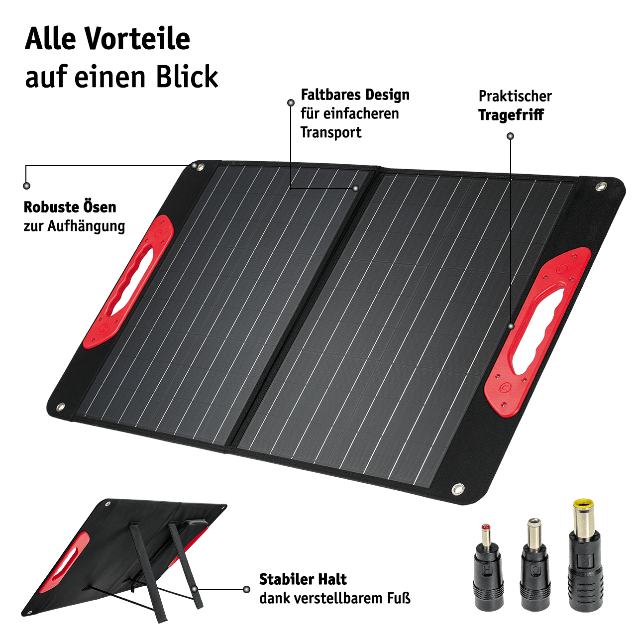 WALTER Solarpanel 60 W (faltbar)