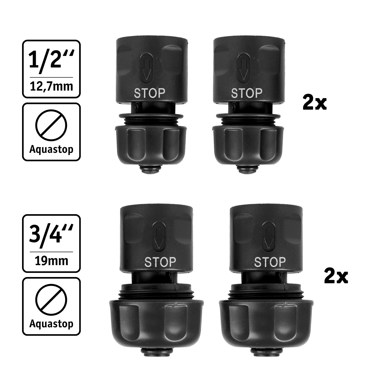 WALTER Schlauchadapter Set 20-tlg.