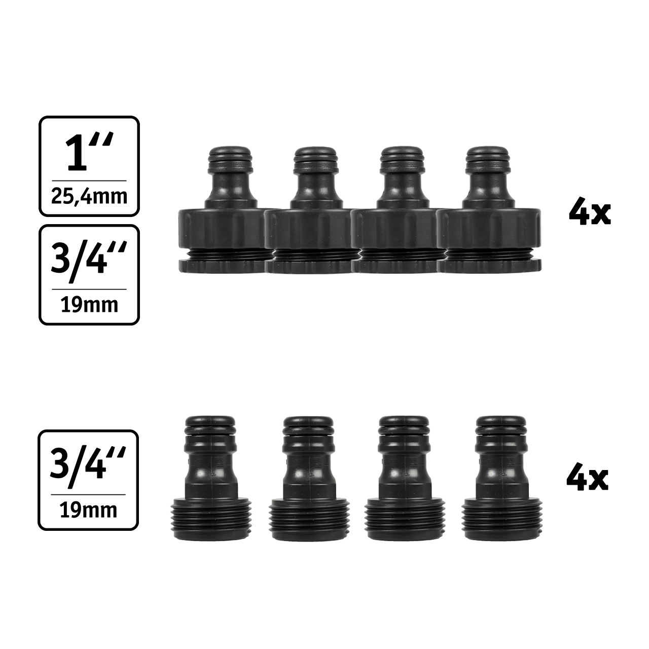 WALTER Schlauchadapter Set 20-tlg.