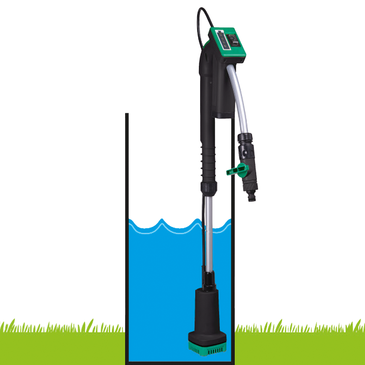 Li-Ion Akku-Regenfasspumpe 12 V