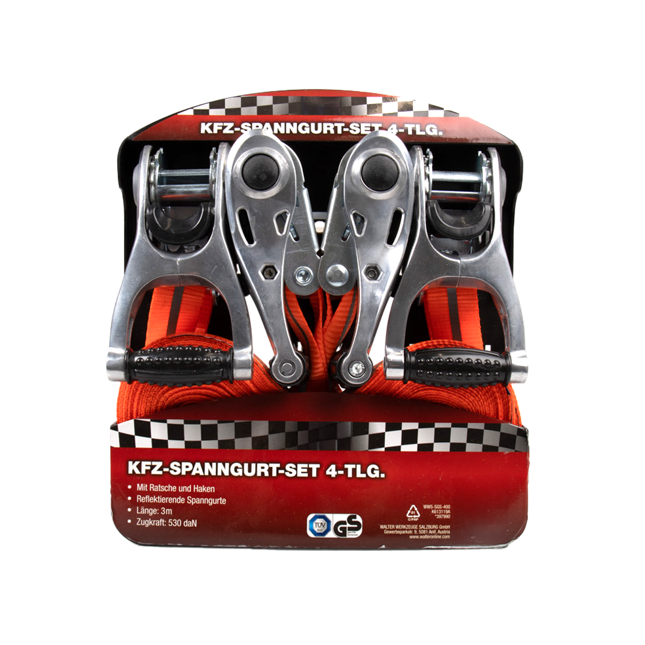 KFZ Spanngurt Set 4-tlg.