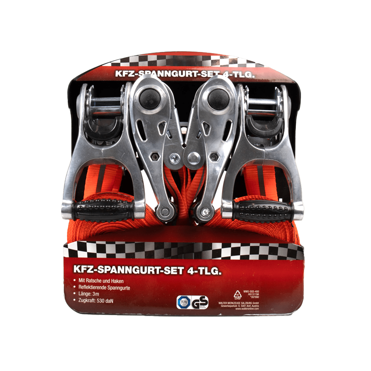 Multibrand Repacked KFZ Spanngurt Set 4 - tlg.