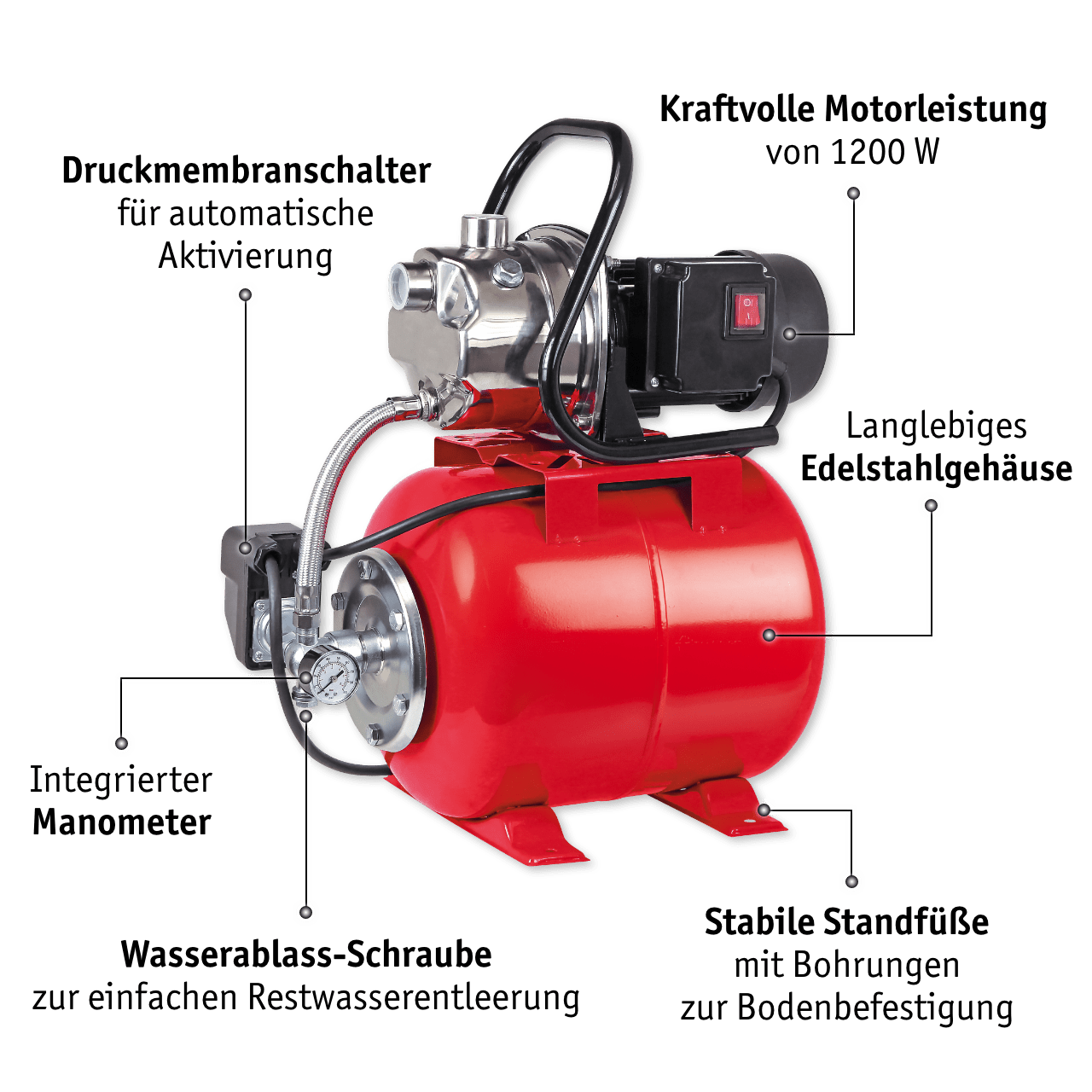WALTER Hauswasserwerk 1 200 W