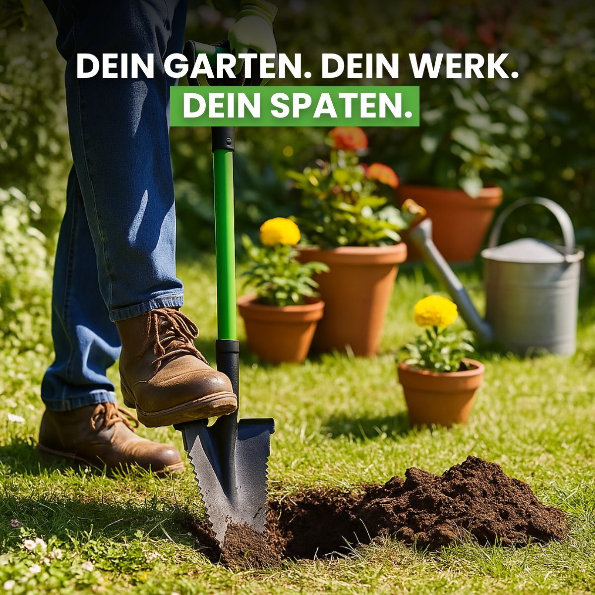 Wurzelspaten aus Carbonstahl