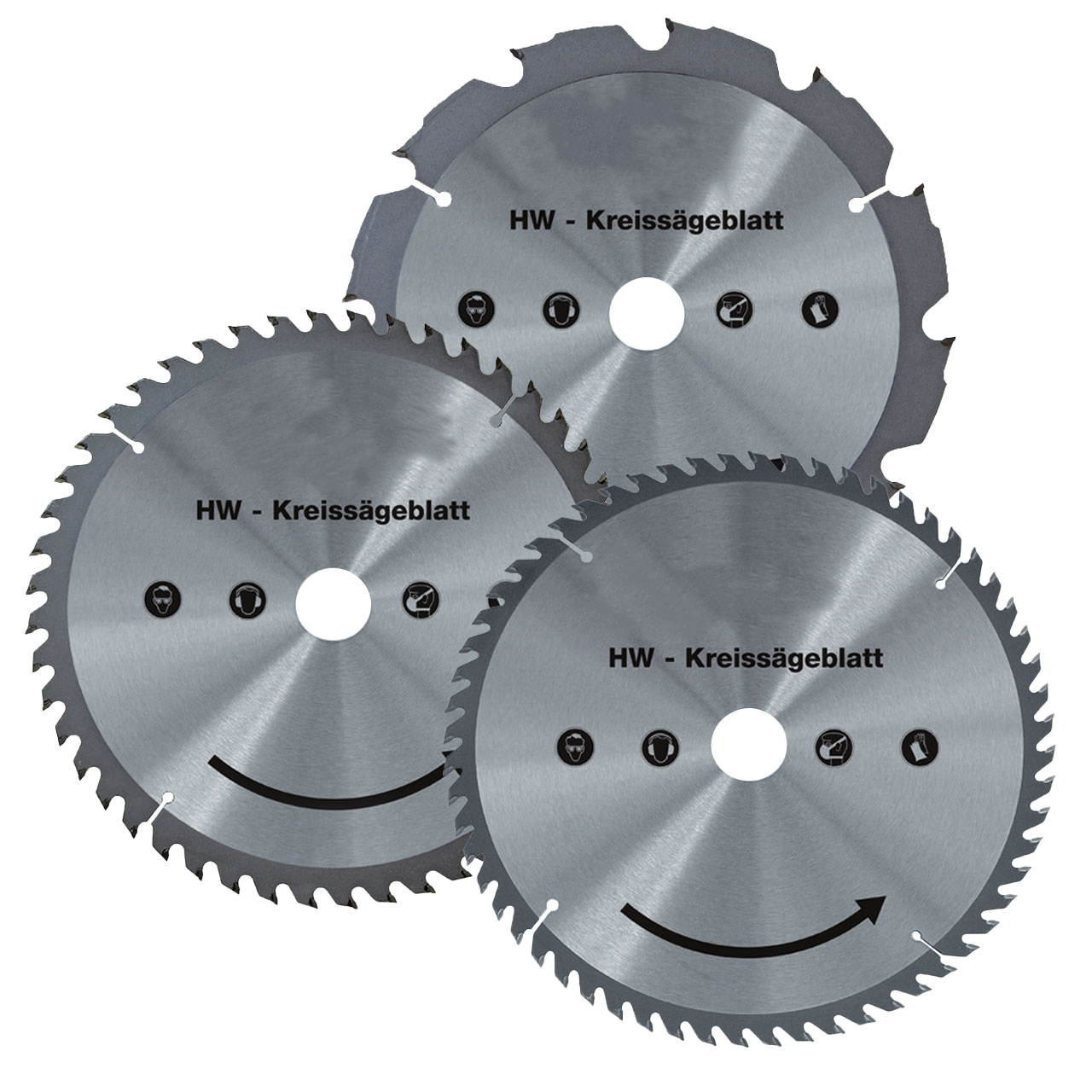 HW saw blades 3-piece 190 mm