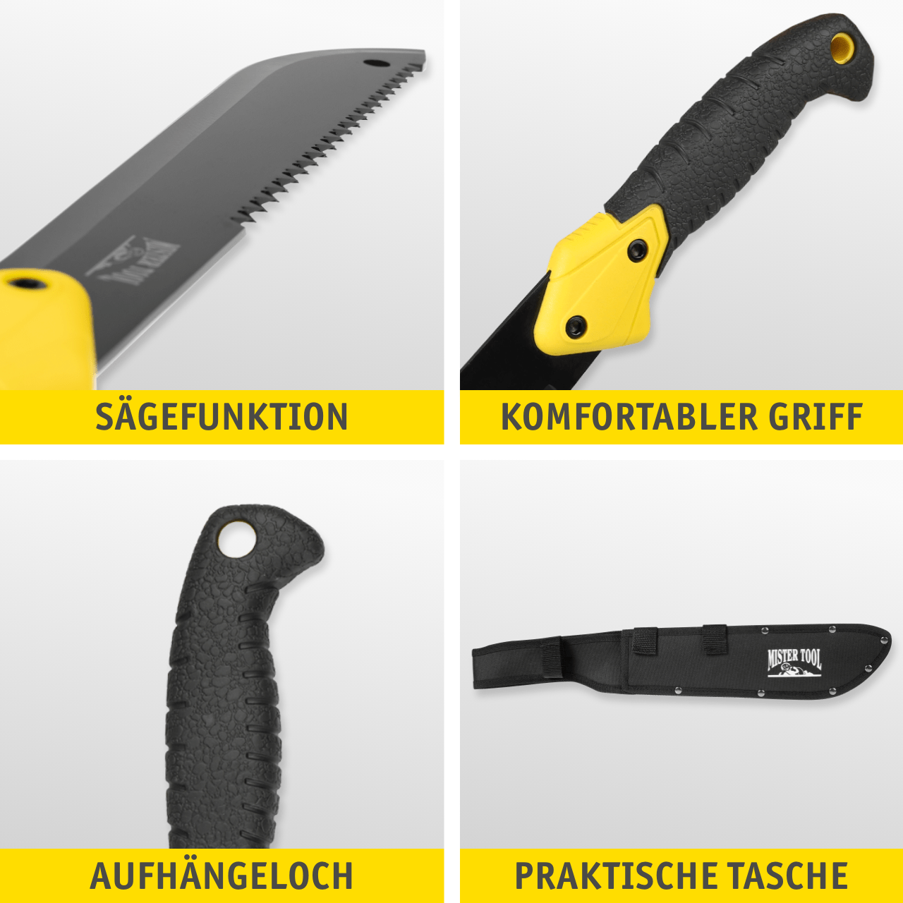 MISTER TOOL Mehrzweck-Machete mit Sägefunktion