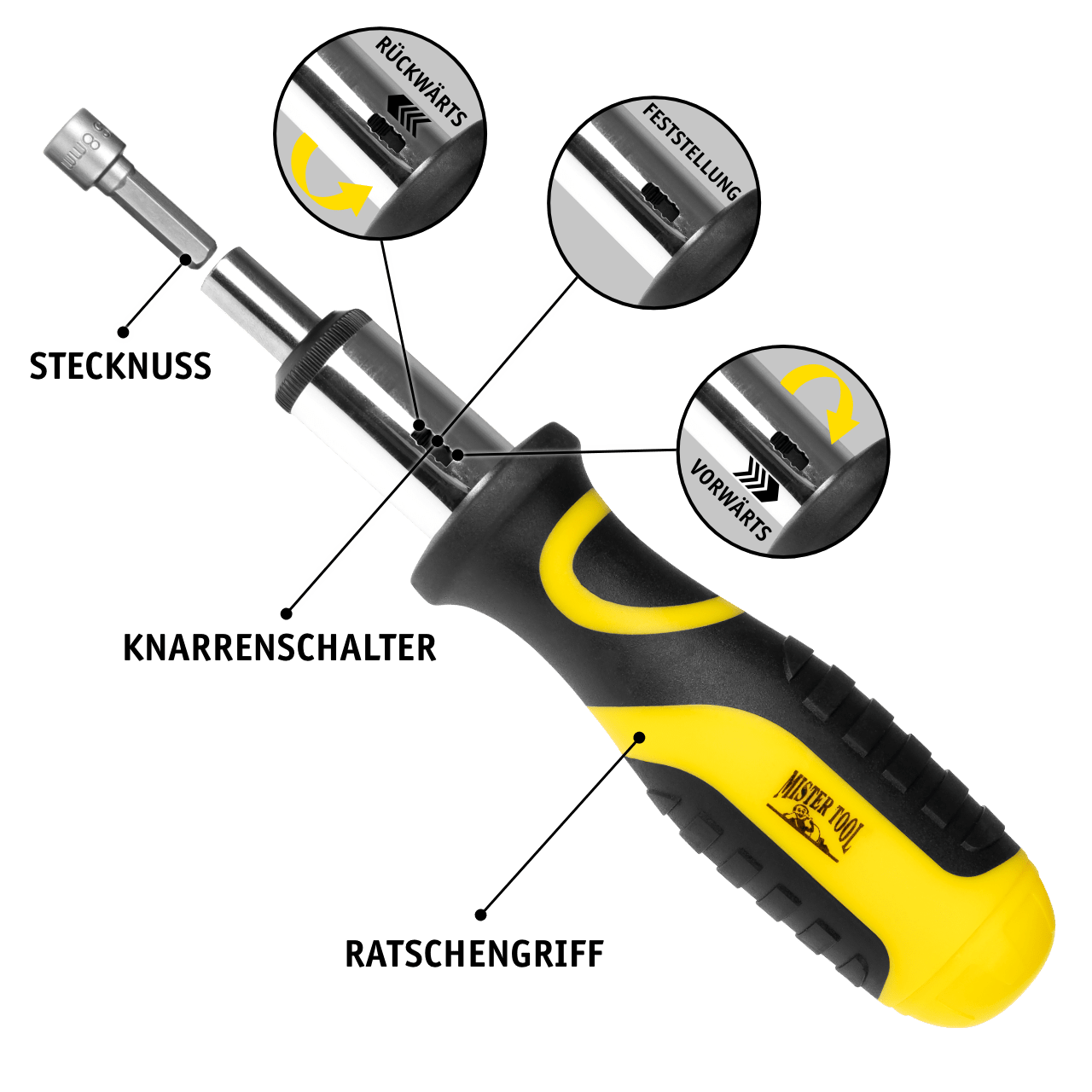 MISTER TOOL XXL-Schraubendreher- und Bitset 100-tlg.