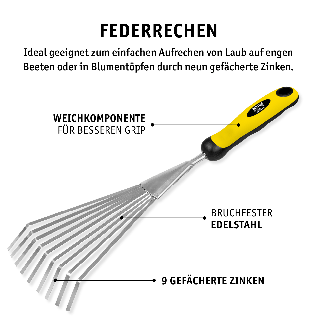 MISTER TOOL Garten-Set 5-tlg. (Gartenschaufeln)