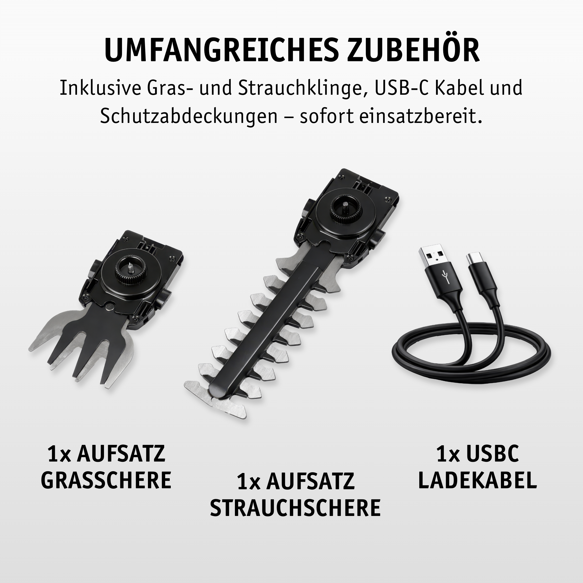 Akku Gras- & Strauchschere 2-in-1