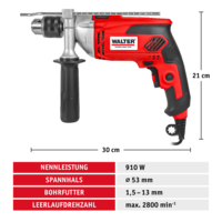 Schlagbohrmaschine 910 W von WALTER #04