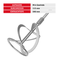 Farb- und Mörtelrührer 1400 W von WALTER #05