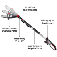 WALTER Li-Ion Battery High Pruner/Heck Trimmer 20 V #02