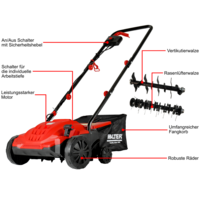 1500 W Electric scarifier aerator 2 in 1 #03