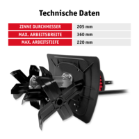 Bodenackerfräse 1200 W von WALTER #03