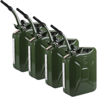 WALTER 20L Metal jerry can set with spout