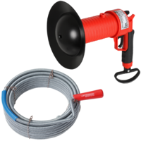 High Pressure Drain Cleaner & Pipe Cleaning Spiral with Claw 3 m