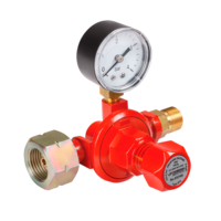 Propanregler m. Manometer stufenlos regelbar 0,5-4 bar