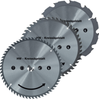 Hartmetall Sägeblatt-Set 160 mm 3- tlg. 12,48,60 Zähne von WALTER