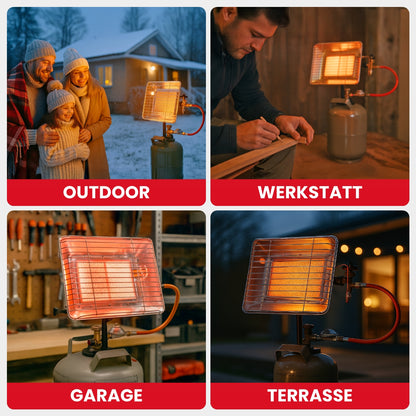 Gasheizstrahler Eco mit Piezo