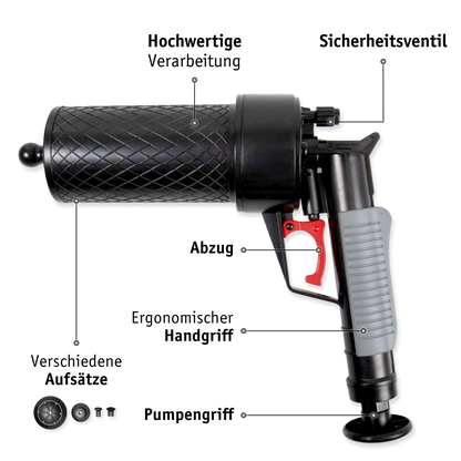 Compressed air pipe cleaner