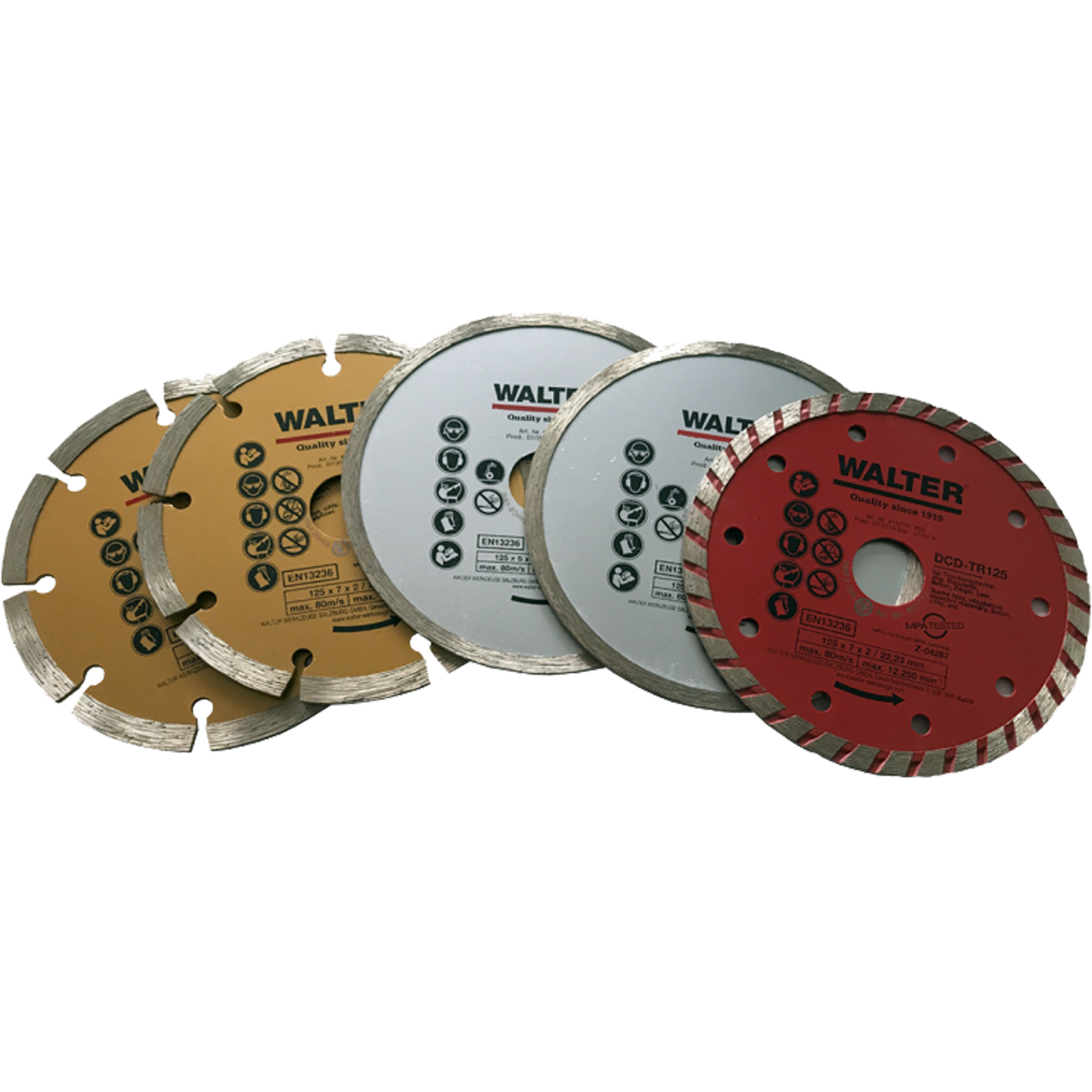 Diamond cutting disc set 5-piece