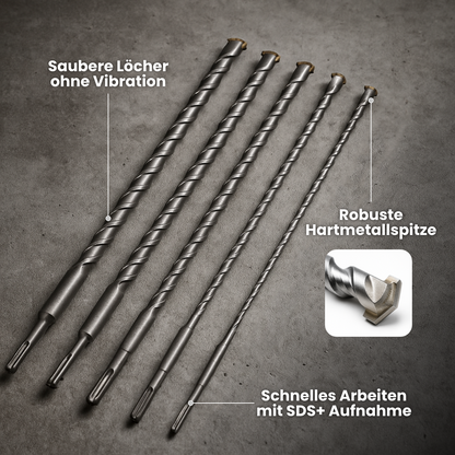 Drill bit set 5 pieces 600mm