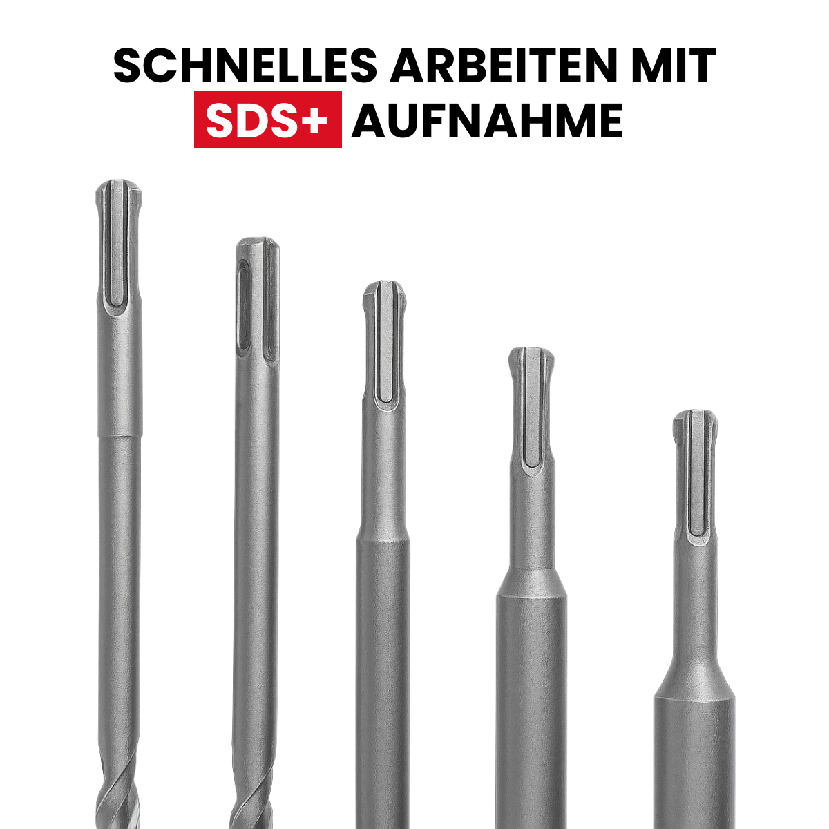 Drill bit set 5 pieces 600mm