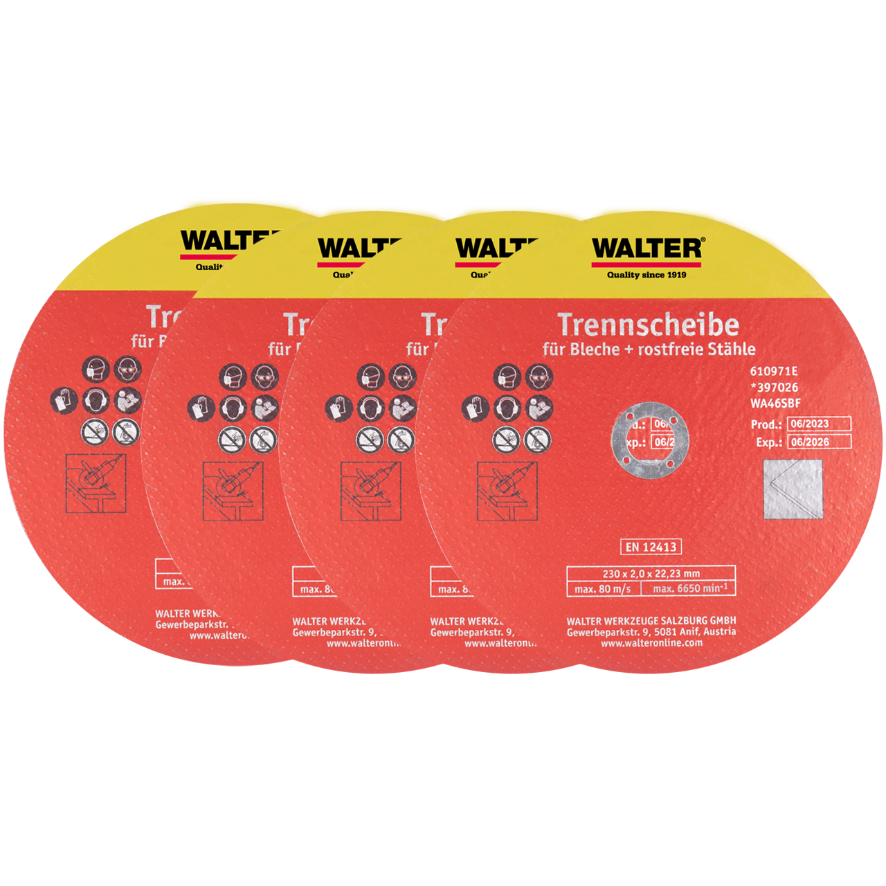 Trennscheiben Set 4-tlg.