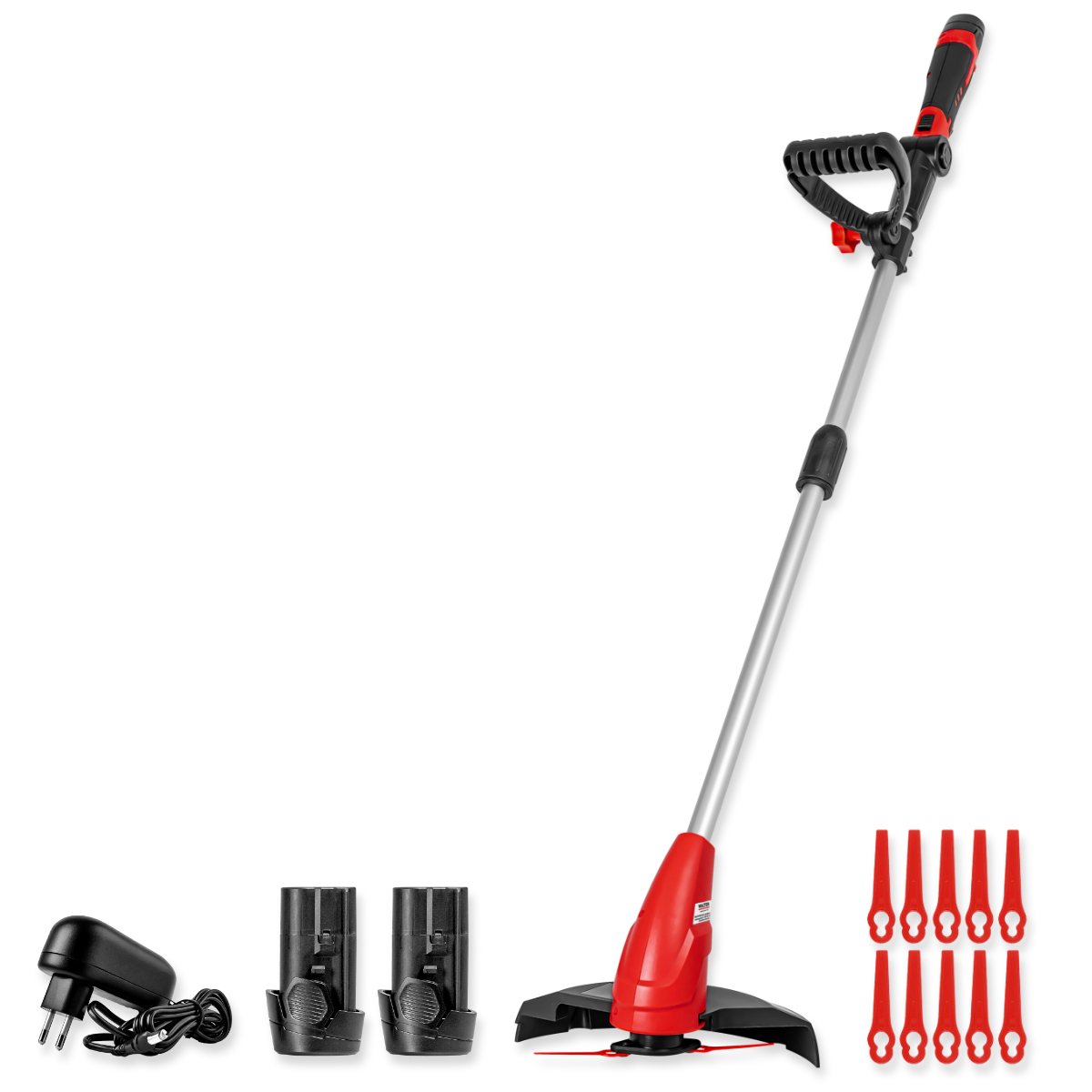 Akku-Rasentrimmer 12 V mit 2 Akkus