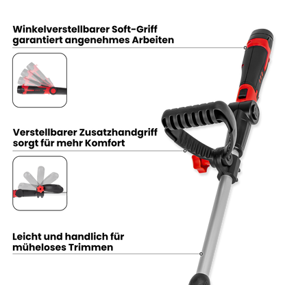 Akku-Rasentrimmer 12 V mit 2 Akkus