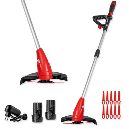 Akku-Rasentrimmer 12 V mit 2 Akkus