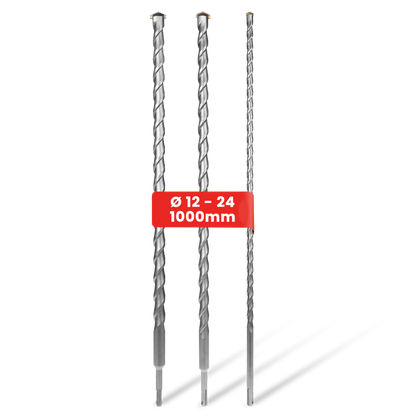 SDS+ drill bit set 3-piece 1000 mm