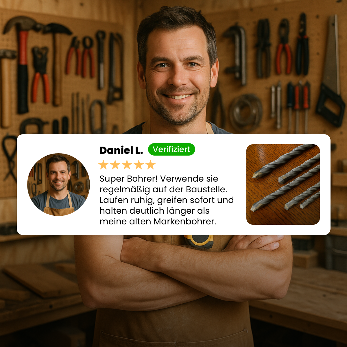 SDS+ drill bit set 3-piece 1000 mm