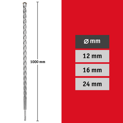 WALTER SDS-Plus Bohrer Set 3-tlg. 1000 mm