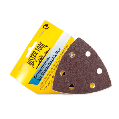 Sandpaper set for triangular sander 6 pieces