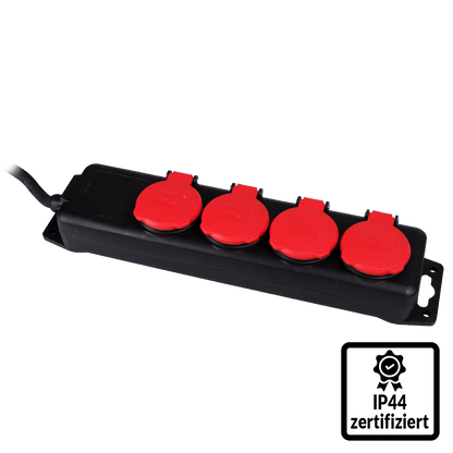 WALTER 4-fach Outdoor Steckdosenleiste 10 m