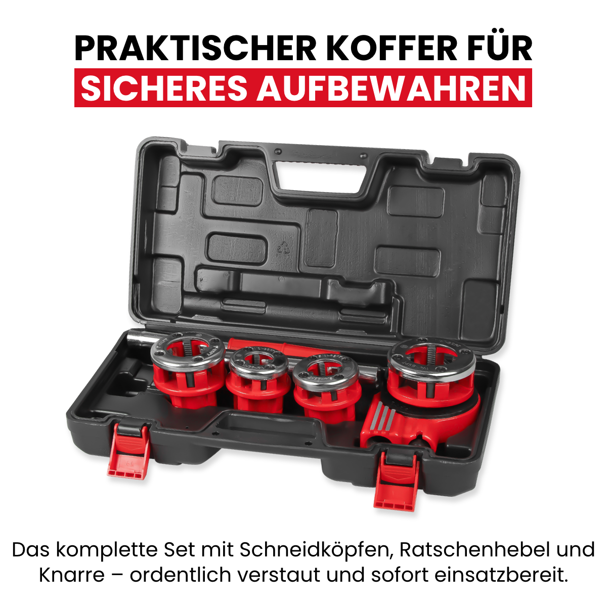 Gewindeschneidkluppensatz 6-tlg.