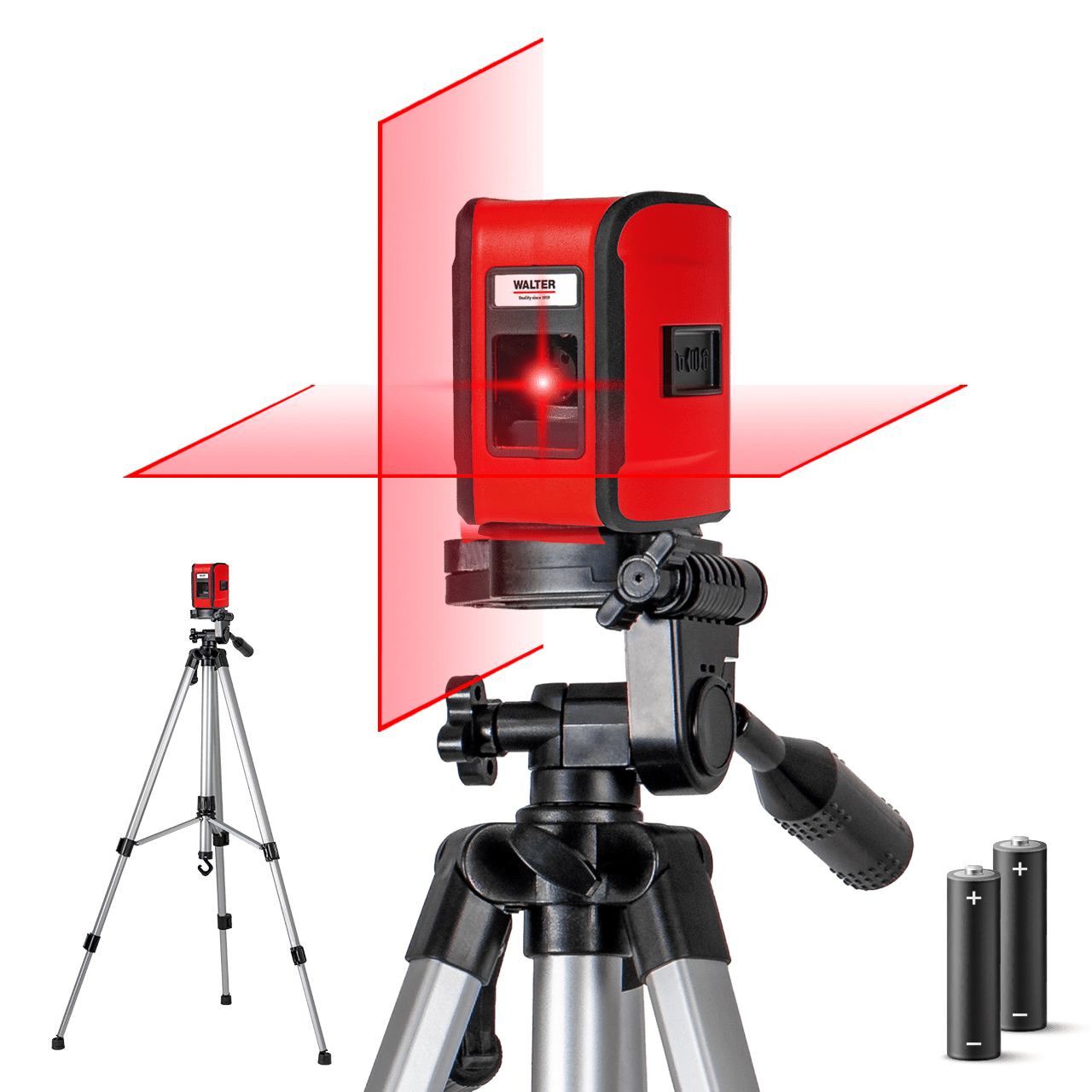 WALTER Kreuzlinienlaser mit Stativ