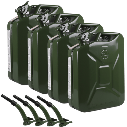 WALTER 20L Benzinkanister-Trichter-Set 4 tlg.