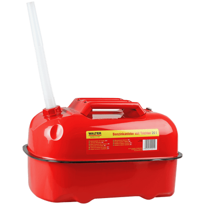 WALTER 20 L Horizontaler Benzinkanister mit Trichter