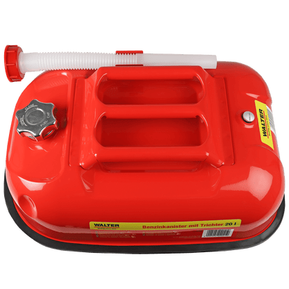 WALTER 20 L Horizontaler Benzinkanister mit Trichter