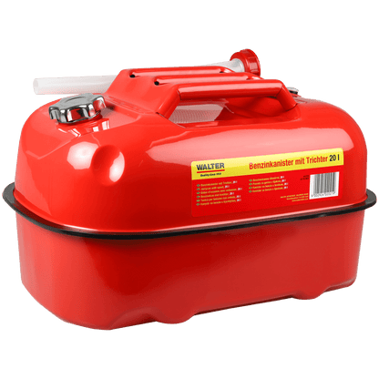 WALTER 2-tlg. Set 20 L Horizontaler Benzinkanister